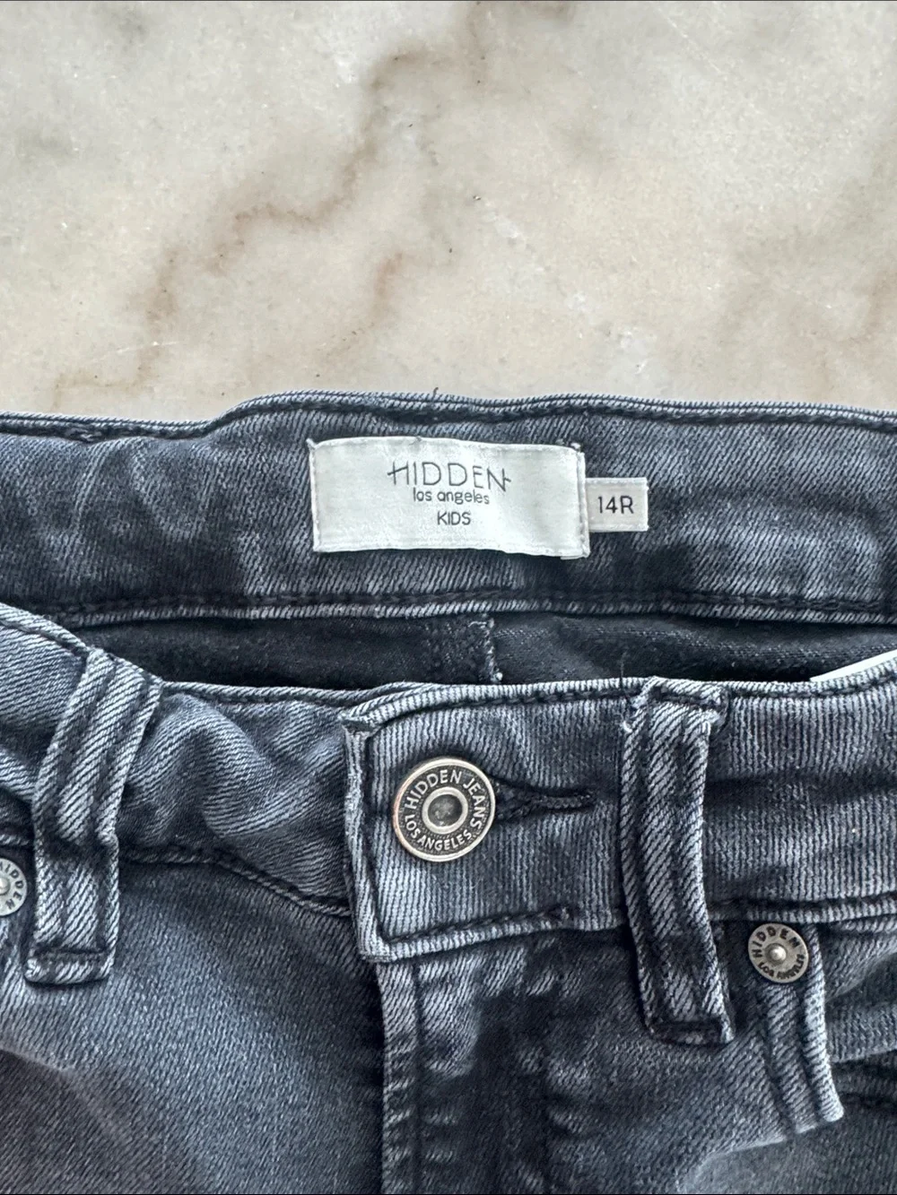 Girls Black Straight-Leg Jeans